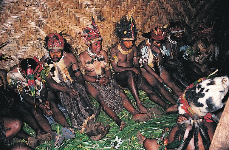 Beenceremonie in Papoea-Nieuw-Guinea