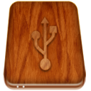 External Drive icon, from the Wooden Drives Icons set by Teijo Räty.